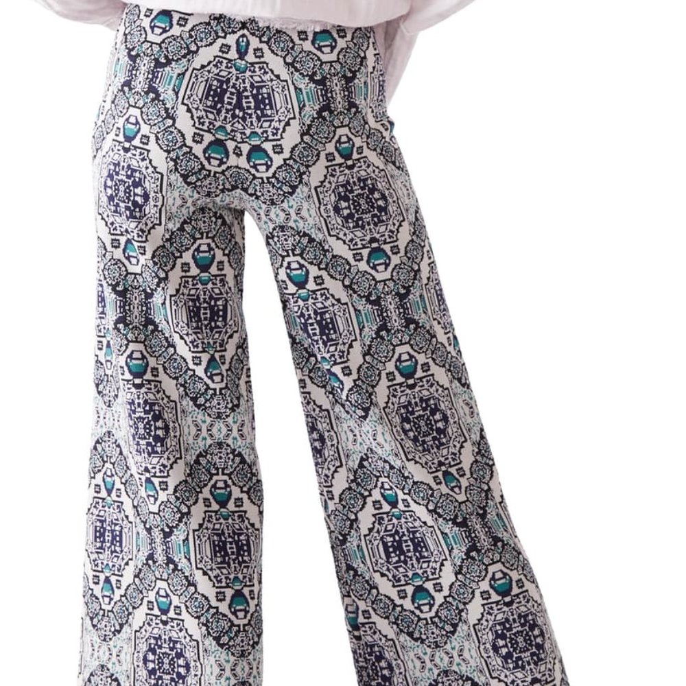SOLD - Free People Sun In The West Pants XS Ecru - Picture 4 of 9